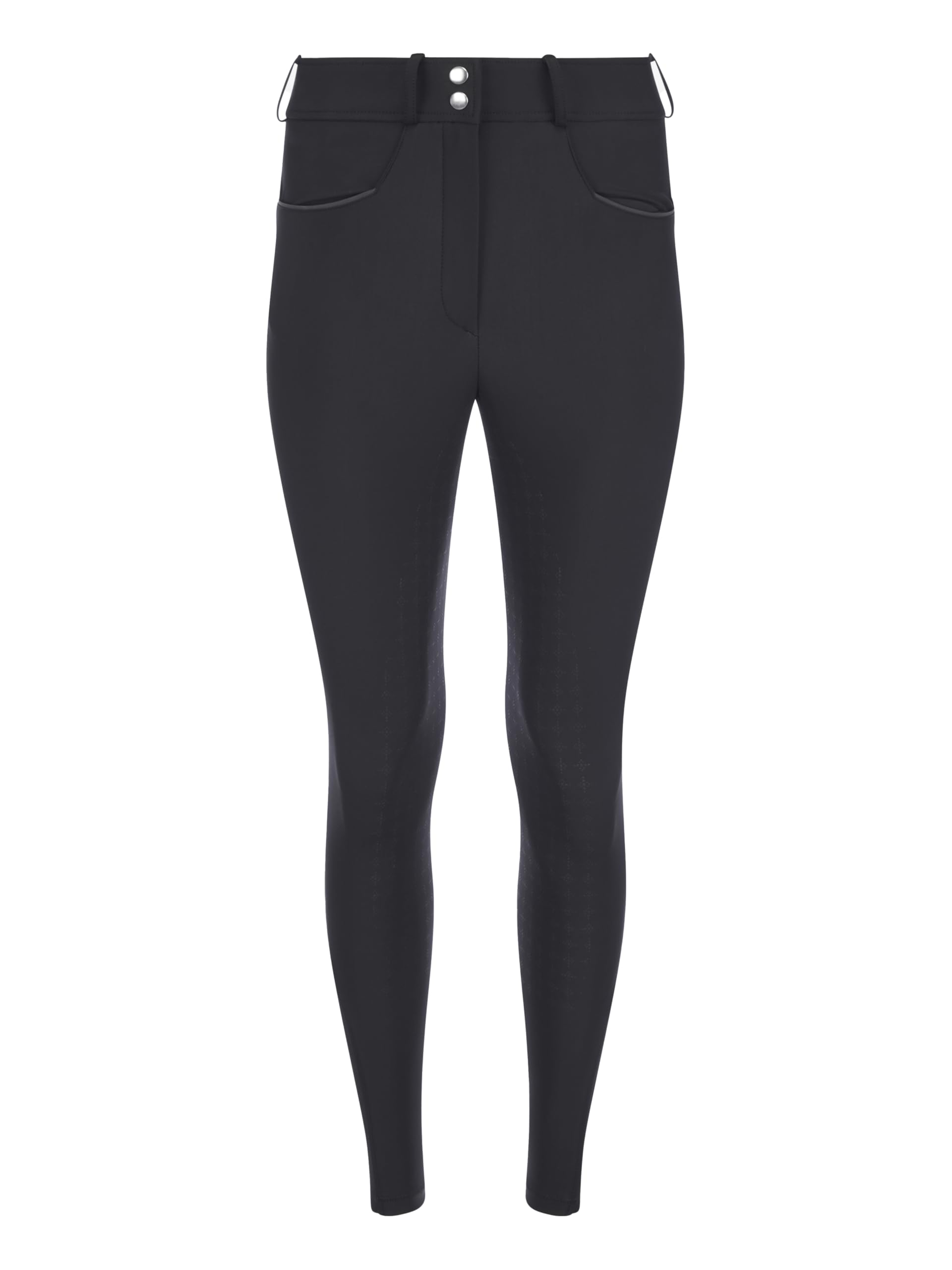 LeMieux Young Rider Izzy Knee Grip Breeches - Childrens Equestrian Horse Riding Trousers - Silicone Grip - Black - 11-12years
