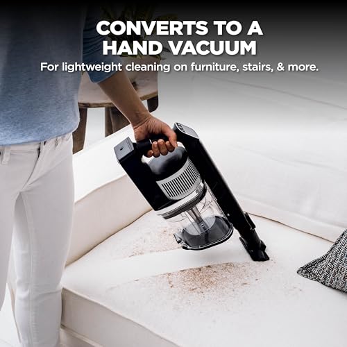 Image of Shark Vertex Pro Cordless Vacuum Cleaner with HEPA Filter, Lightweight, Portable, Removable Handheld, Self Cleaning DuoClean PowerFins, 120-min Runtime, IQ Display, Black /Silver, IZ682H