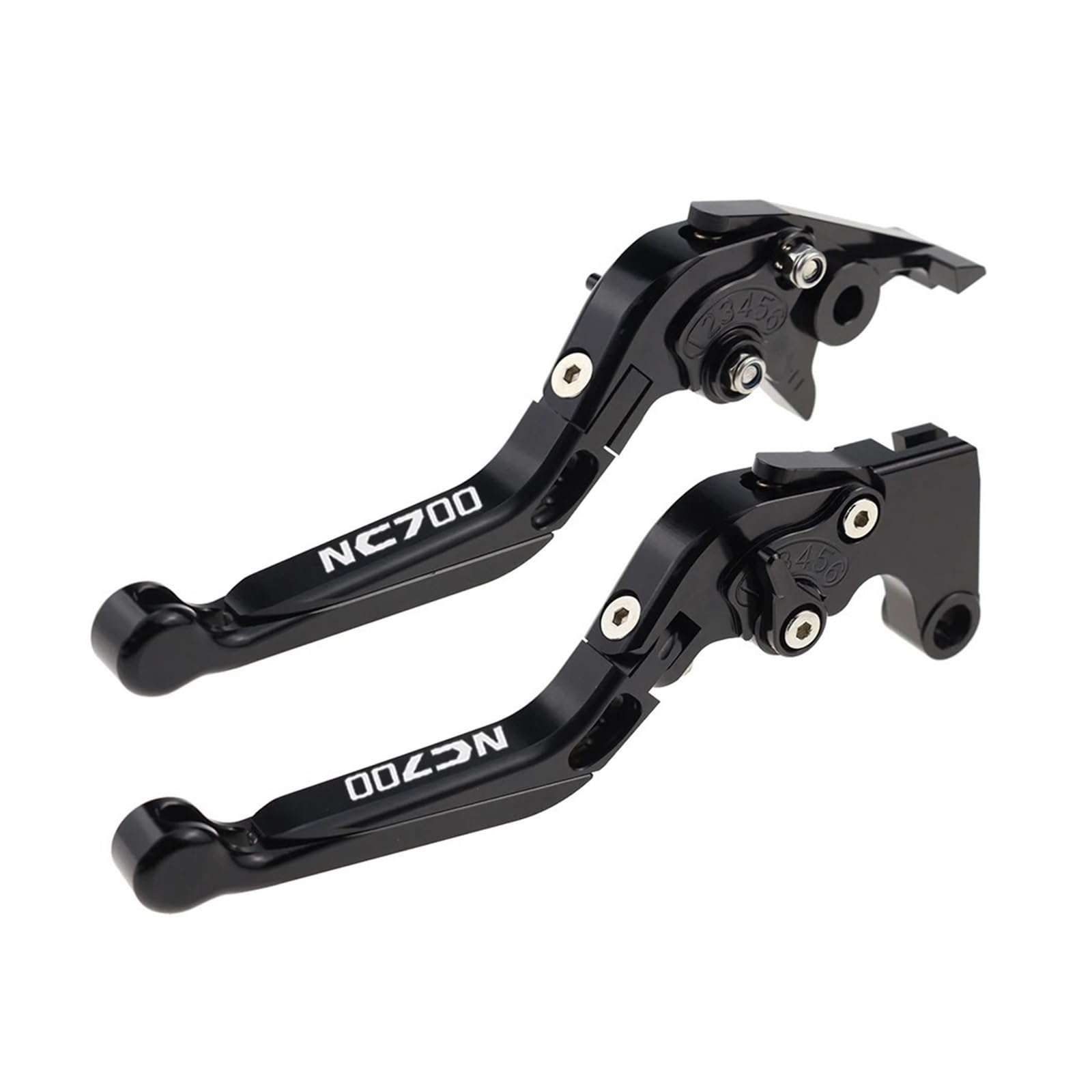 Jghfdws 12 Motorcycle Brake Clutch Lever Set For Nc700 Motorcycle Folding Extendable Brake Clutch Levers Set(12)