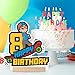 Custom Birthday Number Blippi Skate I Birthday Table Decorations EGD X BLIPPI Series I Party and Birthday Supplies in PVC I Birthday Celebration Tabletop with Multiple Size and Base Options