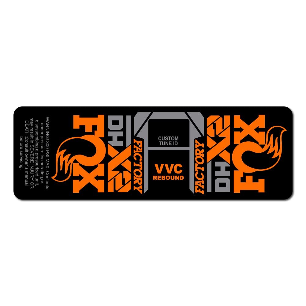 STAR SAM Stickers Compatible with Fox DHX2 2021 Orange 1 cm