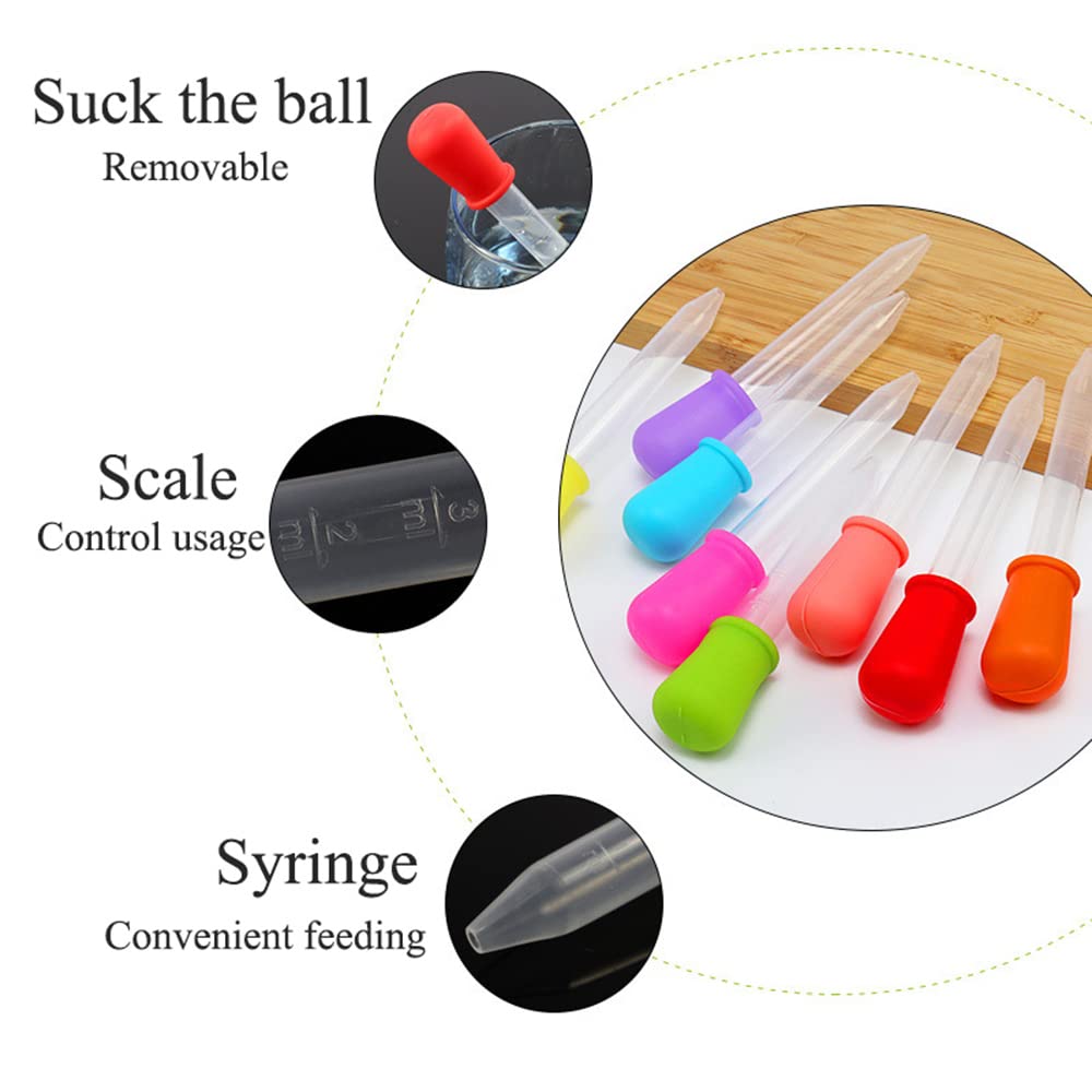 Pipette Contagocce Per Bambini - 2 Pezzi In Silicone Con Scala Graduata