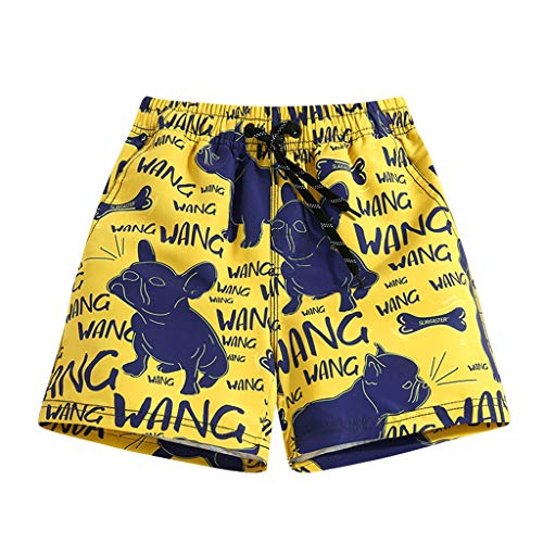 Preisvergleich Produktbild GCX- Jungen Bademode, Strandhose, schnelltrocknend, Sonnenschutz, heißer Frühling, süße Cartoon-Badehose, Shorts für Mädchen, kleine Kinder Mode, Papier, 110 cm