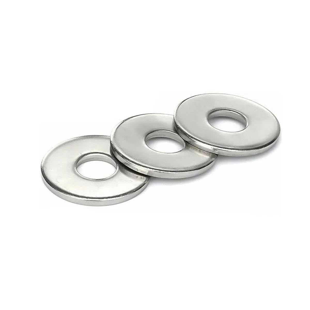 M2.5 M3 M3.5 M4 M5 M6 M8 M10 M12 M14 m16 grande rondelle plate antidérapante type A SUS304 en acier inoxydable grande rondelle plate à joint-50pc M16
