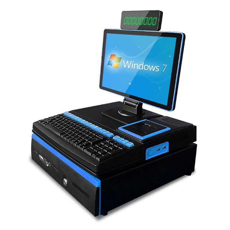 Caisse Enregistreuse Tactile Tout-en-un 15,6 Pouces - Intel I3, 8 Go RAM, SSD 128 Go - Imprimante Thermique Intégrée - 10