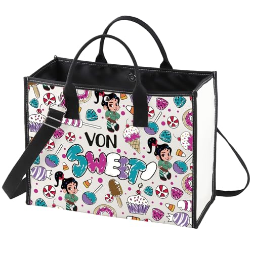 WZMPA Ralph & Vanellope Vanellope & Shank & Yesss Fans Gift Von Sweet Bolsa reutilizable Vanellope Merchandise (Von Sweet BG)