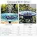 AISITIN 3.5W Solar Fountain Pump for Water Feature Outdoor DIY Solar Bird Bath Fountain with Multiple Nozzles, Solar Powered Water Fountain for Garden, Ponds, Fish Tank and Aquarium
