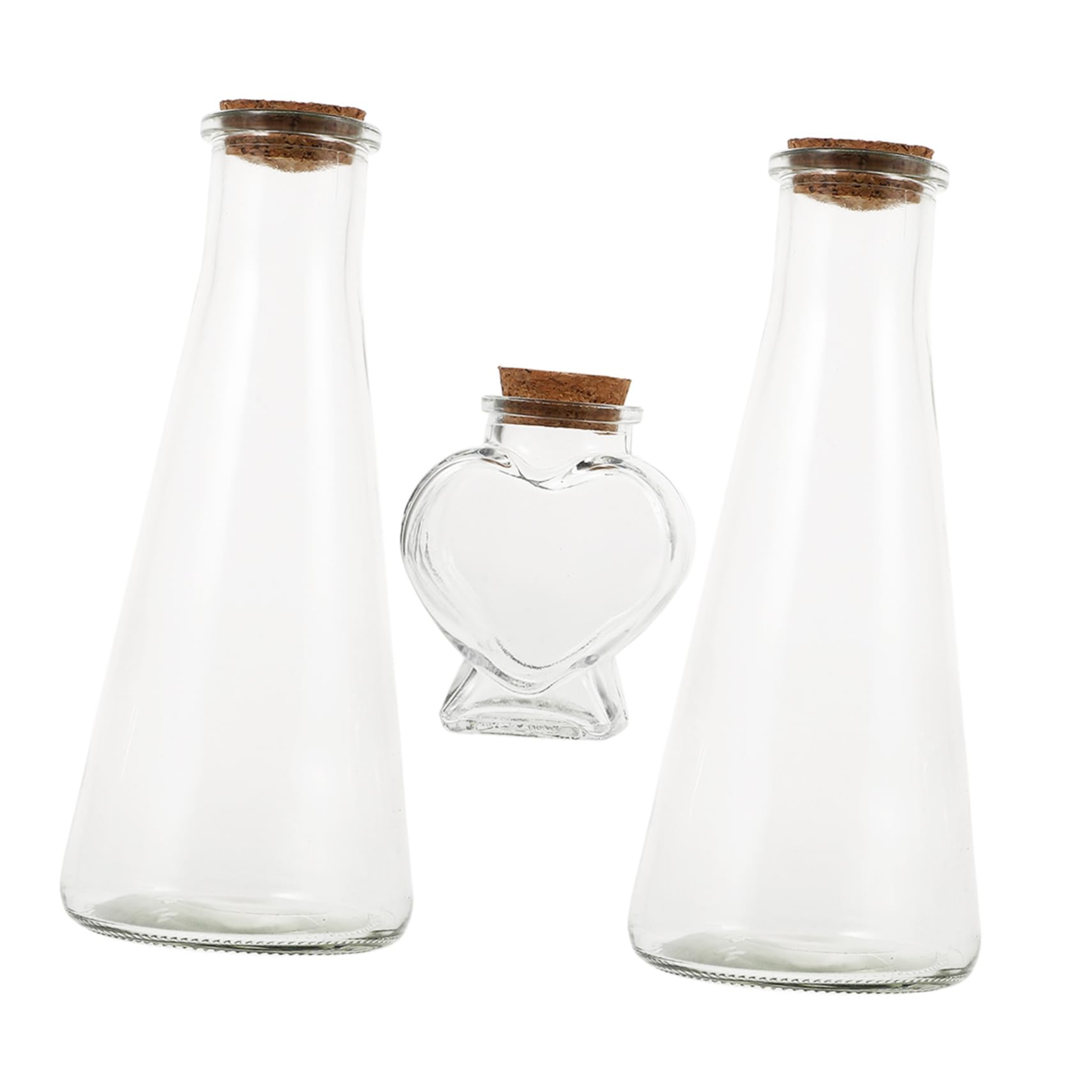 Kit de cérémonie de sable mariage avec bouteille verre transparente décorative