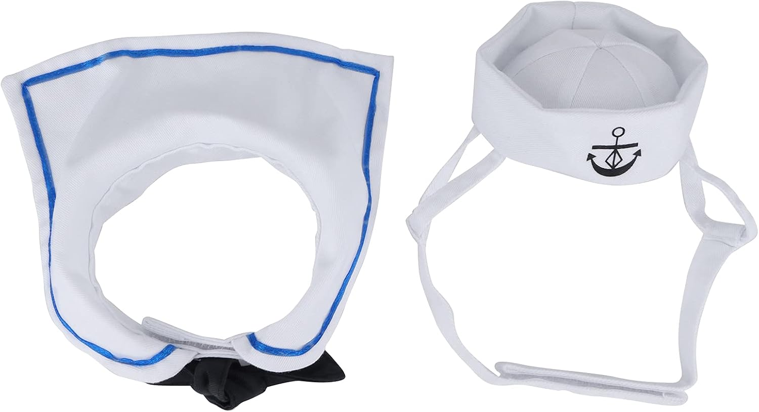 Acouto Pet Sailor Suit набор из хлопковой кошачьей шапки и плаща в морском стиле для праздничного украшения морячок в шапке и плаще Sitscat Hatcat Cloakcat Hat Cloak украшение
