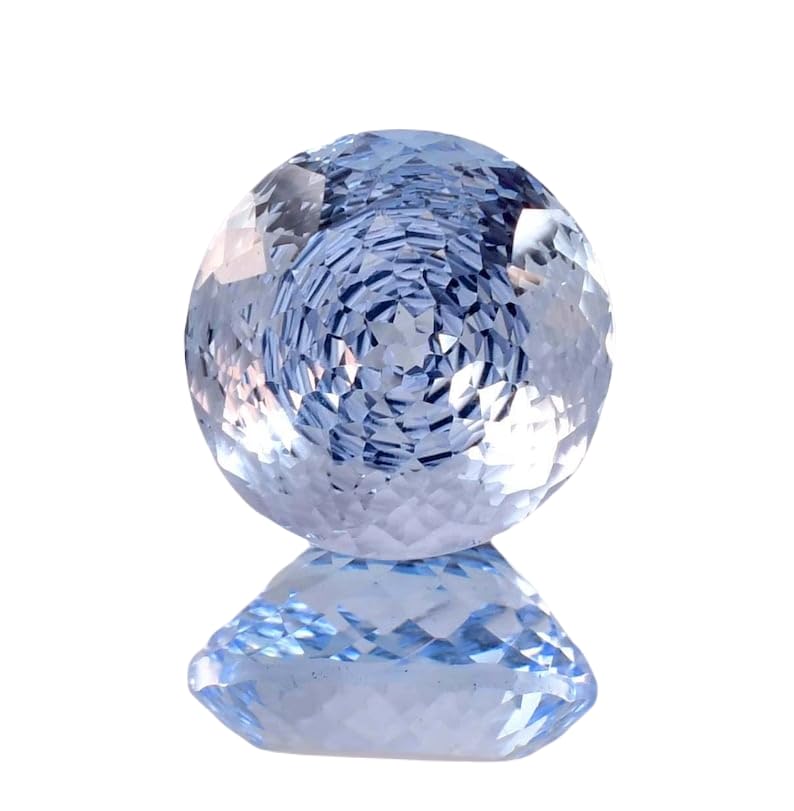 Aigue-marine naturelle 10 mm ronde gemme pour pendentif et bricolage