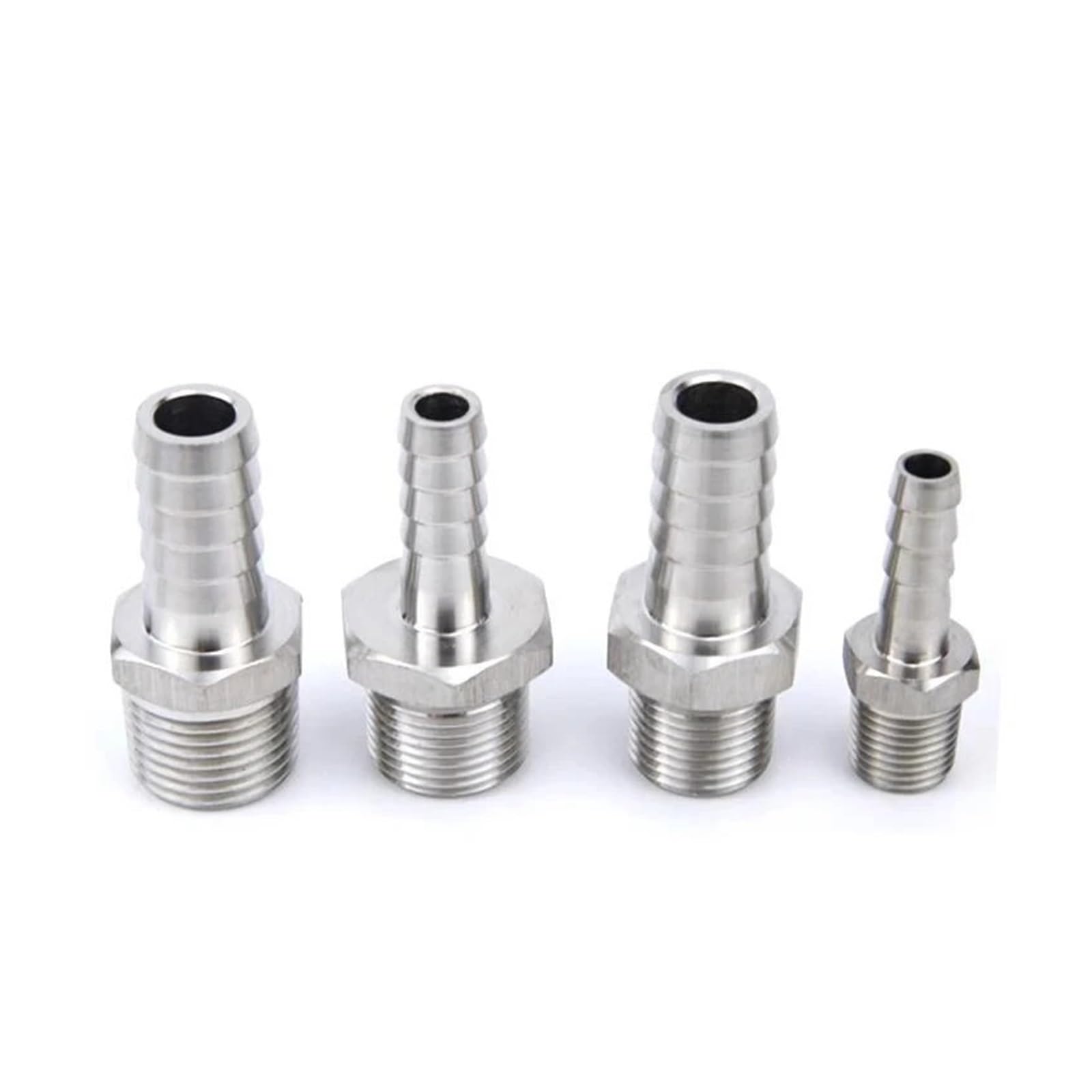 1pc 4mm Hose M10x1 Male Thread Stainless Steel High Pressure Pipe Fitting