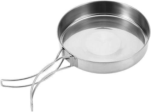 Miniatura 9 de Juego de utensilios de cocina, juego de utensilios de cocina portátil de acero inoxidable, para camping, picnic, al aire libre, vajilla, 4 unidades