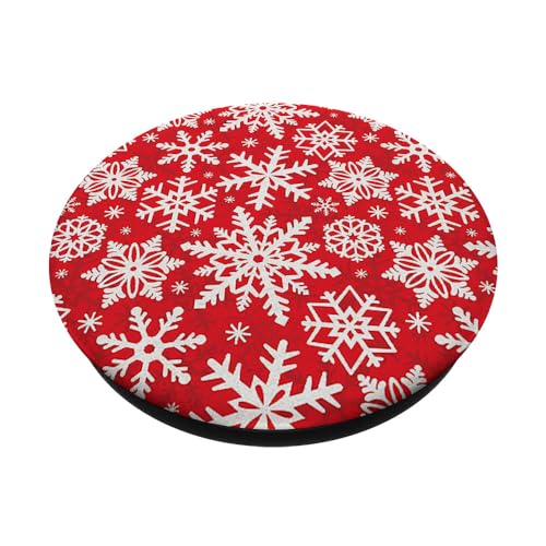 Christmas Pop Socket Snowflake PopSocket for Phone Christmas PopSockets Swappable PopGrip, Black - Image 2