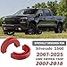 Tow Hook Covers Compatible with Chevy Silverado 1500 2007-2025, Hitch Cover Front Car Tow Hooks Compatible with GMC Sierra 1500 2007-2018 Chevrolet Silverado 1500 Accessories 2007-2025