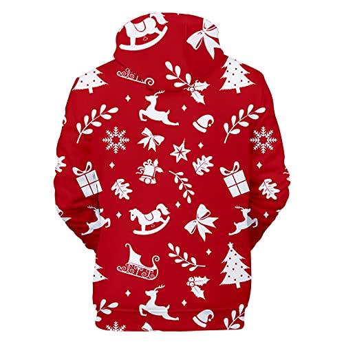 MICKURY Herrn Pullover,Sweatshirts Longpulli Damen Brauner Hoodie...