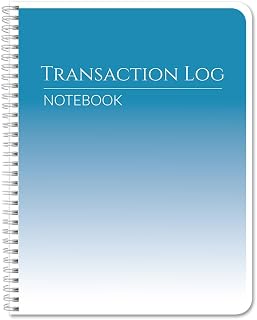 BookFactory Transaction Log Book/Transactions Notebook/Ledger/Register - Wire-O, 100 Pages, 8.5'' x 11” (BX) (Made in USA)