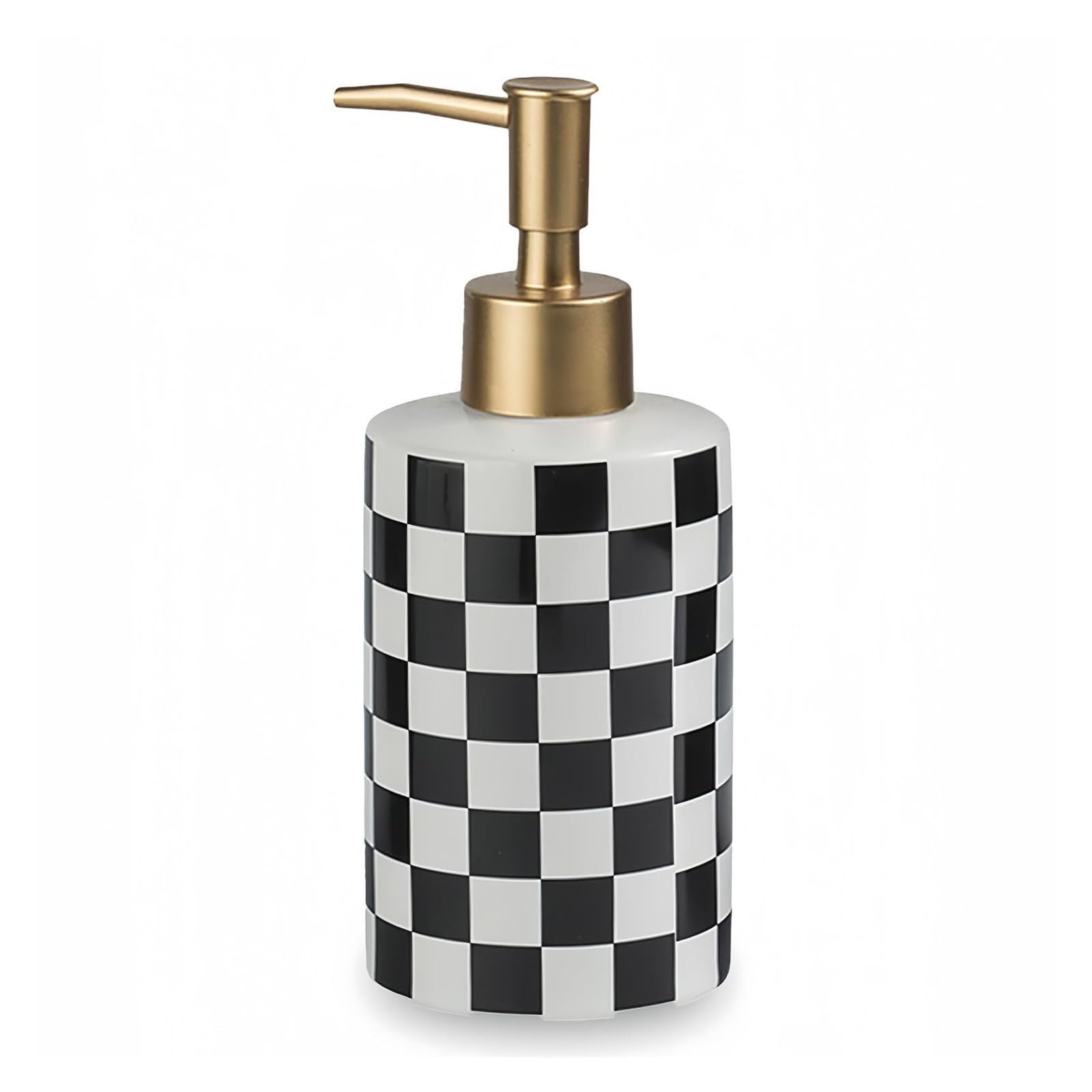 Dish Ceramic Soap Dispenser With Pump Refillable Lotion for Bathroom Bathroom Stuff(Black)