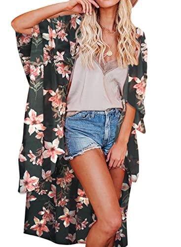 Image of Jayscreate Women's Breezy Summer Boho Kimonos Sheer Beach Cardigan Cover Up