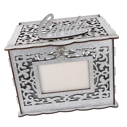 Caja para tarjetas de boda de madera contra pérdidas de sobres 8