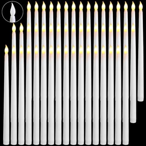 Baquler 50 Pcs LED Taper Candles Cover
