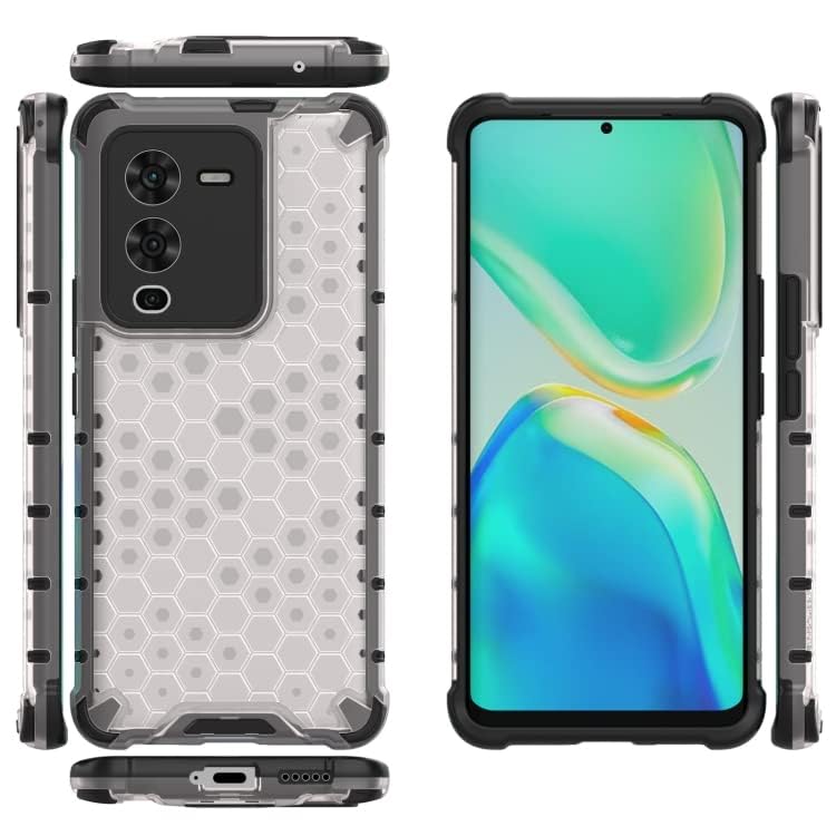 Image of Prime Retail Hard PC Back Case Cover for Vivo V25 Pro 5G Anti Slip Ultra Thin Shockproof Reinforced Corners (Transparent)