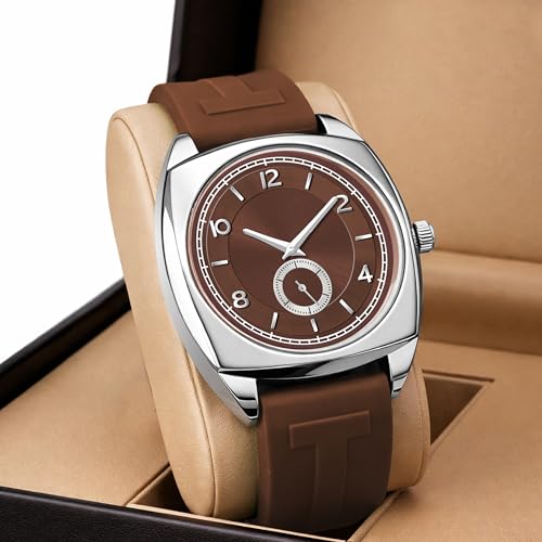 Image of styledose Men's Watch Analog Quartz with Chronograph & Silicone Strap -Casual & Formal Wrist Watch for Men