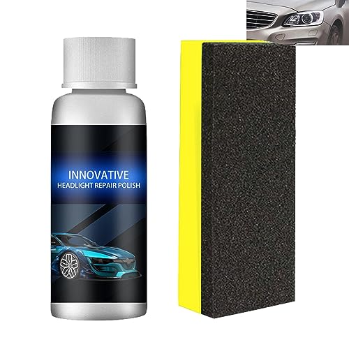 Kit Restauración Faros Delanteros,Innovador Pulimento de Reparación de Faros,Líquido de Reparación de Lámparas de Automóviles,Kit Limpieza Y Restauración Faros Delanteros Automóviles 20ML