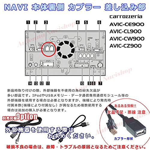 Amazon.co.jp: Pioneer Carrozzeria AVIC-CZ900-M Genuine USB