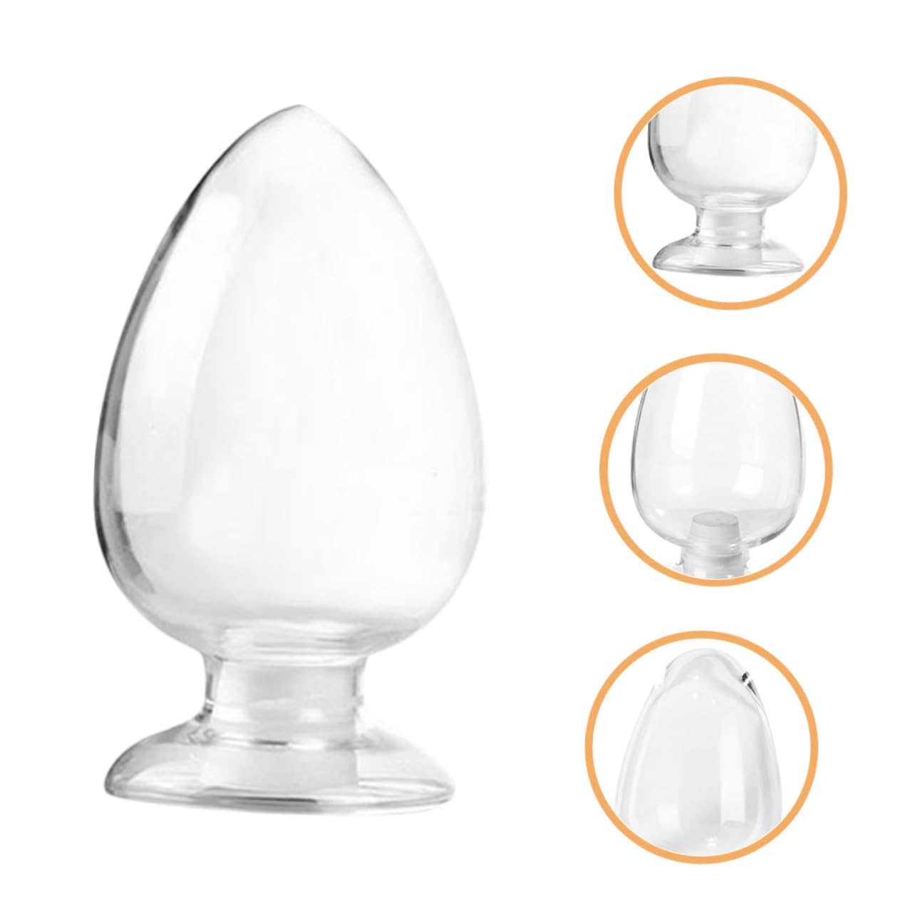 Cabilock Lot De 3 Flacons De Stockage Coniques En Verre Avec Bouchon Bocal De Stockage Déchantillons Pour Laboratoire/maison Étanches Et Robustes