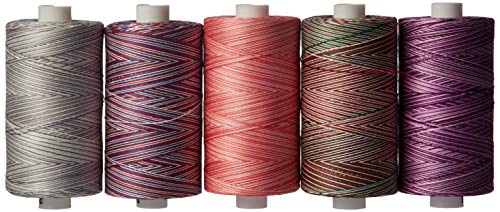 Connecting Threads 100% Cotton Thread Sets - 1200 Yard Spools (Variegated - Set of 10)