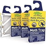 PTCLTRAPS8 Moth Traps for Clothes Moths, Automatically Attract Various Wardrobe Moths, Save Your...