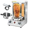Shawarma Grill Machine Gas Vertical Rotisserie with 2 Burner Doner Kebab Gyro Grill Machine with Shovel