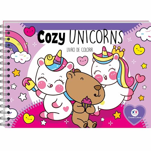 Cozy Unicorns – Para colorir: