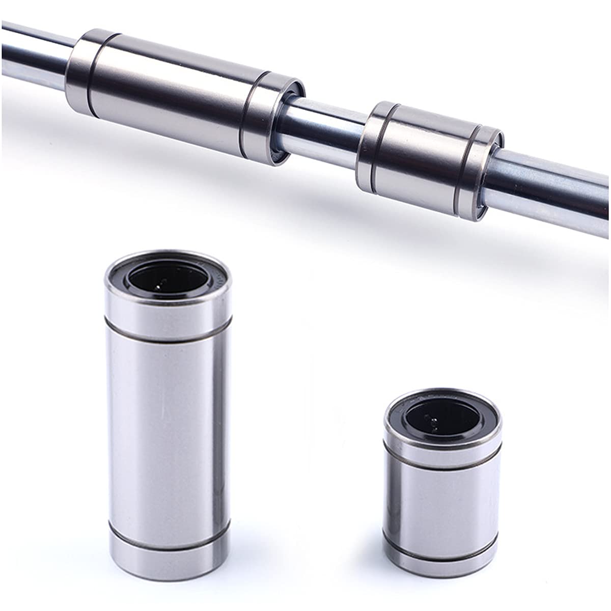 Lineaire Kogellagers LM5LUU, 5mm ID 10mm OD 28mm Lengte Lineaire Motion Kogellager Lineaire Lagers voor 3D Printer CNC, 2 Stks