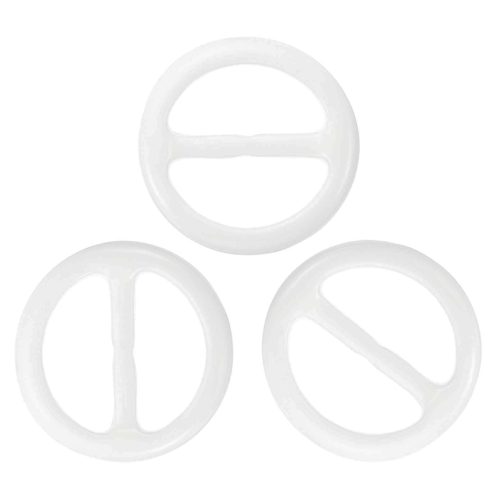 PATIKIL 1.4inch Resin Scarf Ring Clip, 8Pcs Circle Round Scarf Ring Buckles for Woman Silk Scarf Loose T-shirt, Decoration