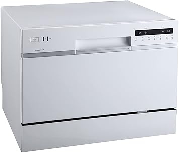 EdgeStar DWP62WH 6 Place Setting Portable Countertop Dishwasher - White
