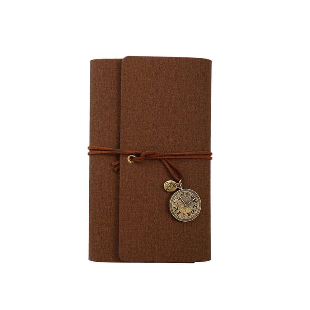 Spiral notebook A6 rétro cuir journal intime et bloc-notes professionnel - 7