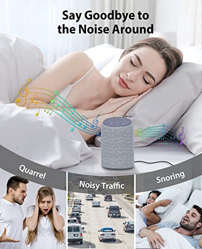 Jack & Rose White Noise Machine For Adults, Adults Sound Machine With Backlight Button & Fabric Design, Travel Sound Machine For Sleeping #TOP1