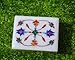 Floral Symmetry Marble Inlay Jewelry Box Gorgeous Handmade Organizer Trinket Box (4 X 3 inch) with Floral Inlay - Shiny Decorative Marble Ring Box Inlay Art - Unique Art work Great Birthday Gift