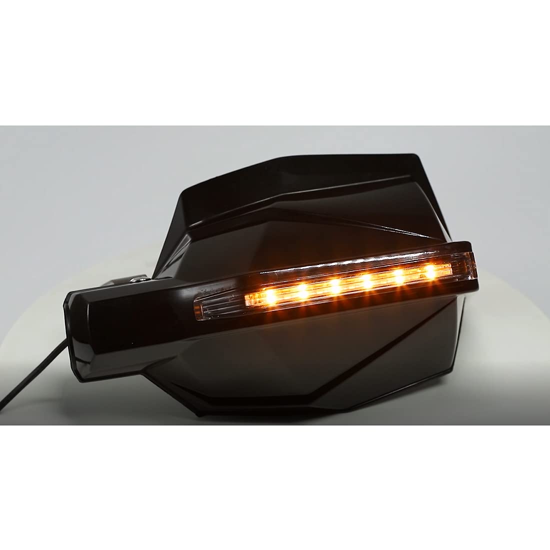 Protection des Mains de Moto 7/8 22mm Bouclier de Protection de la poignée avec Signal Lumineux pour Les Scooters de Motocross