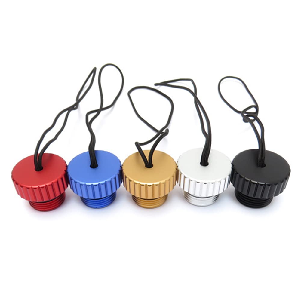 Bouchon de valve de bouteille de plongée DIN 5/8-14 NPS Bouchon anti-poussière Protection du réservoir Bleu