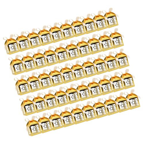 Set di 50 Eid Scatole Regalo Eid Treat Boxes Candy Scatola Di Imballaggio Per Festival Dolci Torta E Accessori Per Festa