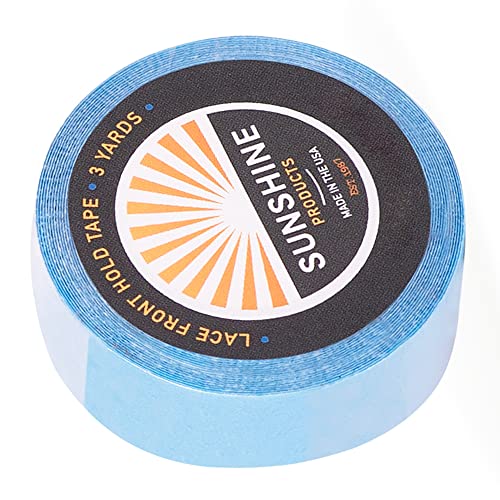 Sunshine Fita Adesiva Capilar Lace Front Hold 3 Metros x 1/2 polegadas Fixação Máxima de 2 a 4 Seman