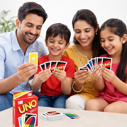 Image of Classic Card Game - 112 Colorful Cards | Fun Family & Party Game | 2-10 Players | Easy to Learn | Ages 7+ | Fast-Paced Colour & Number Matching Game for Kids & Adults (UNO)