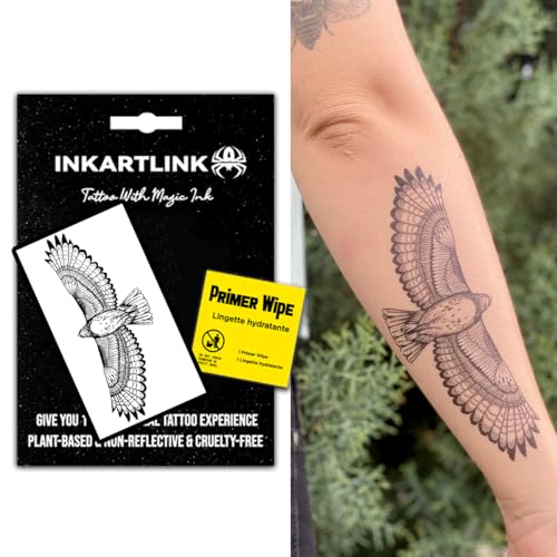 INKARTLINK Temporary Tattoos, Semi Permanent Tattoos Adult Art Designs Waterproof