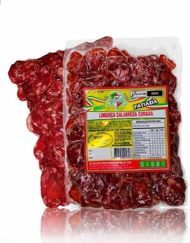 Linguiça Calabresa Fatiada Curada C/Pimenta Dicallani 250g
