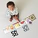 Taf Toys Urban Garden Soft Cloth Newborn Book, Crinkle Baby Book. High Contrast Sensory Toys. Early Education Activity Toy. Infant Tummy Time Toys. Multi-Sensory Textures and a Baby-Safe Mirror
