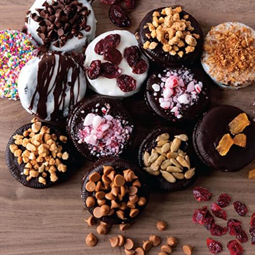 Image of WINNI - Delightful Rich Chocolate Cookies 24 Pcs Gift Pack | Handmade Eggless Chocolate Gift Box For Birthday, Anniversary, Wedding, Valentine's Day, Couple, Partner, Girls, Boys, Student, Girlfriend, Boyfriend | Dark Chocolate Pack | Imported Choco Cookies | Chocolate Bouquet & Hamper | Ideal Return Gift