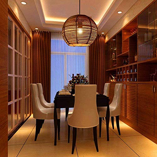 Lustre rotin ombres douces pour apaiser l'éclairage de la chambre