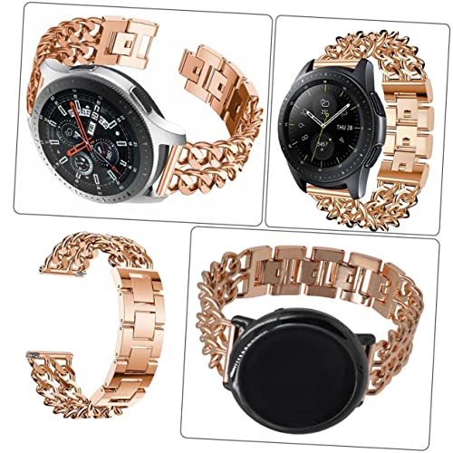 Correa de reloj estilo de cadena metálica doble SHINEOFI para relojes de eslabones 7